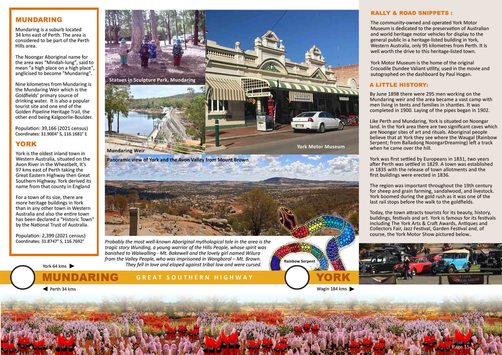 Great Southern Road - MUNDARING -YORK